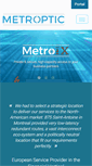 Mobile Screenshot of metrooptic.com